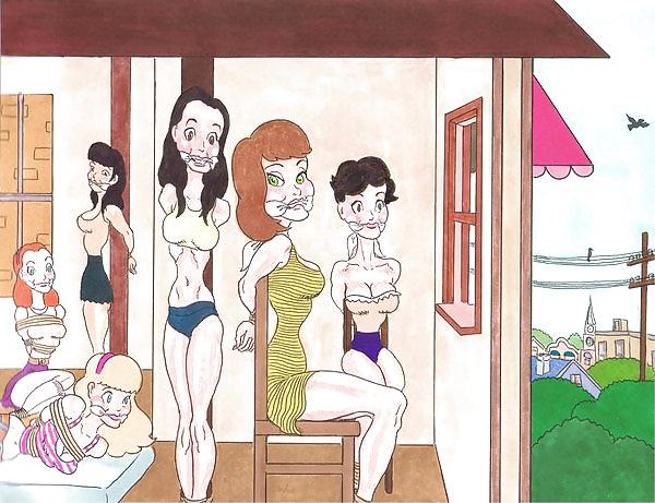 19P Pin up girls in bdsm artworks of Snap Dragon