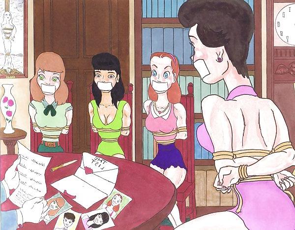 19P Pin up girls in bdsm artworks of Snap Dragon
