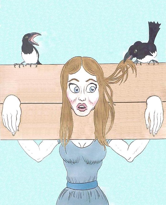 19P Pin up girls in bdsm artworks of Snap Dragon
