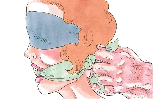 19P Pin up girls in bdsm artworks of Snap Dragon