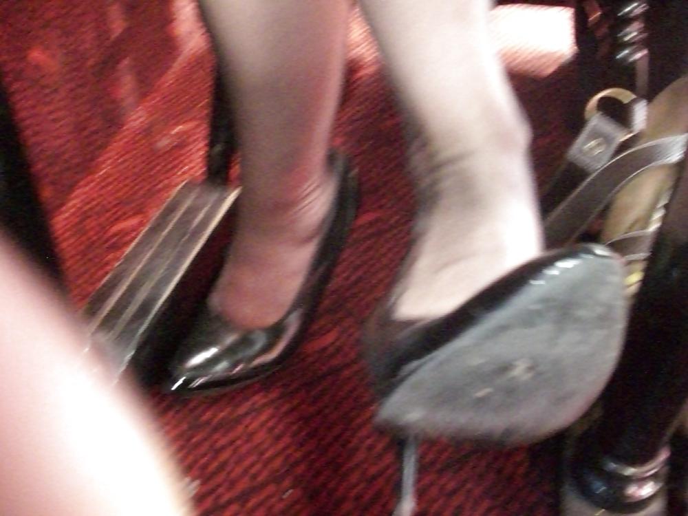 25P My legs, my feet under the table at the restaurant