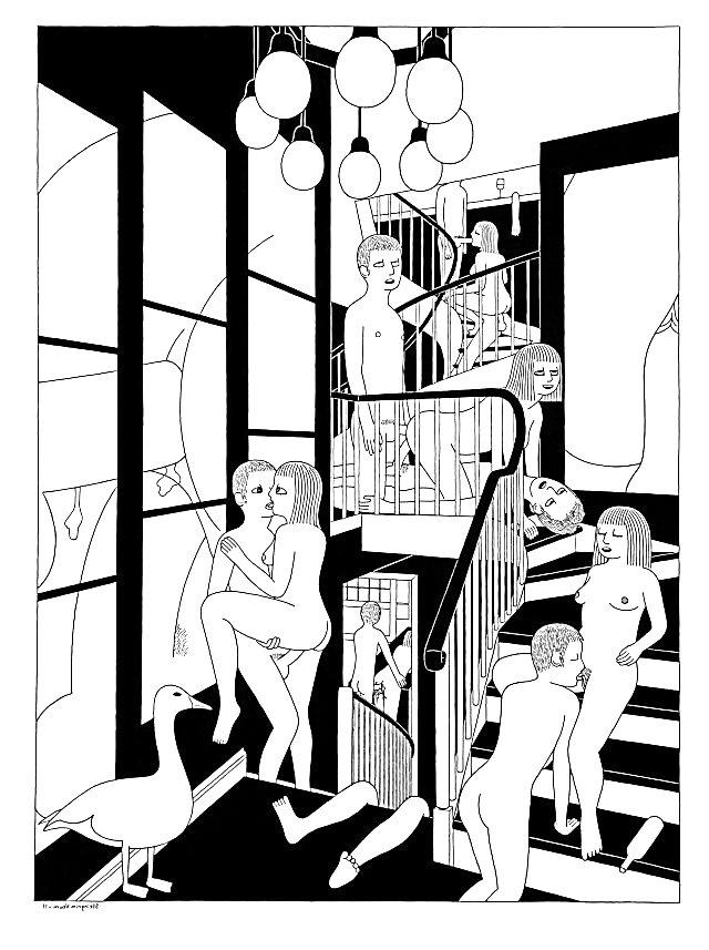 25P Thematic Drawn Porn Art 29 - Orgies