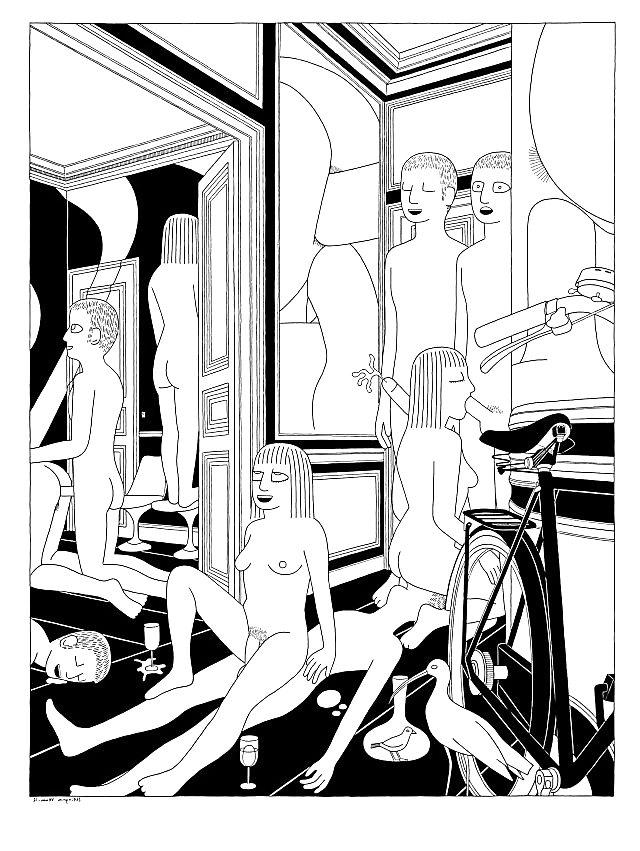 25P Thematic Drawn Porn Art 29 - Orgies