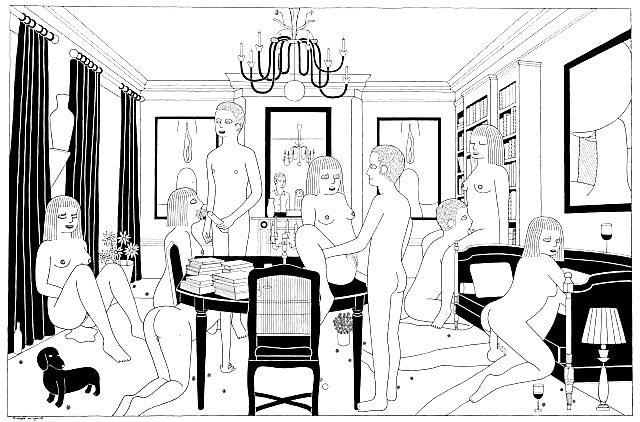 25P Thematic Drawn Porn Art 29 - Orgies
