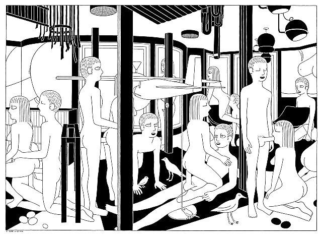25P Thematic Drawn Porn Art 29 - Orgies