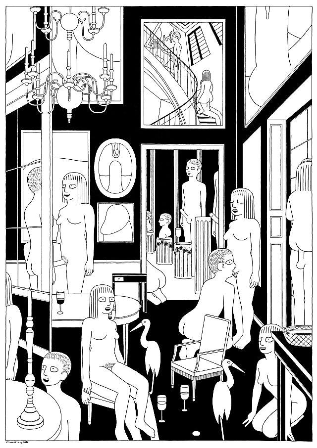 25P Thematic Drawn Porn Art 29 - Orgies