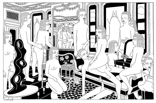 25P Thematic Drawn Porn Art 29 - Orgies