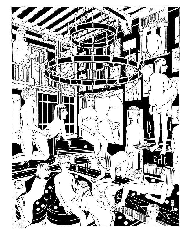 25P Thematic Drawn Porn Art 29 - Orgies