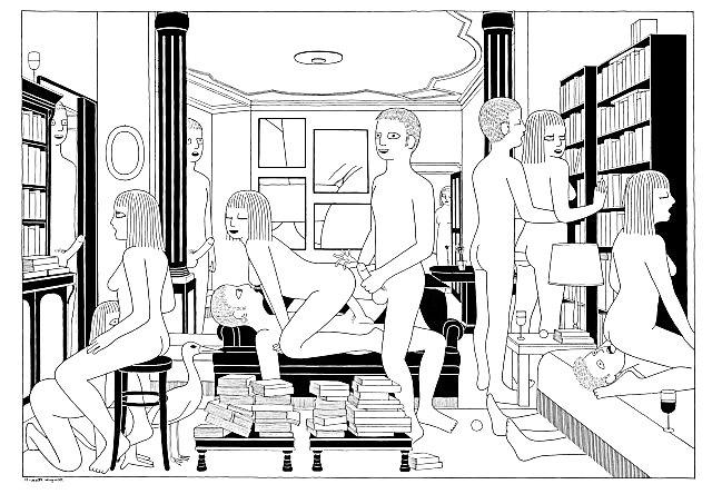 25P Thematic Drawn Porn Art 29 - Orgies