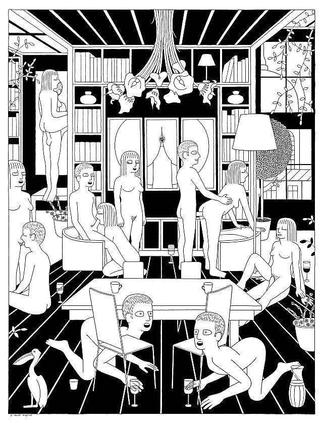 25P Thematic Drawn Porn Art 29 - Orgies