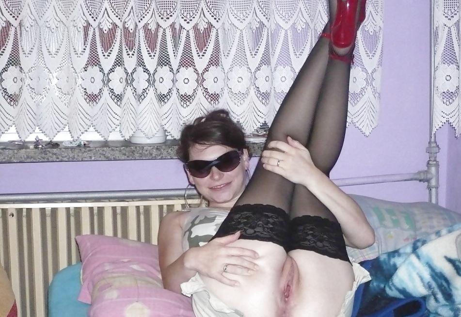 13P My ugly gf with sun glasses