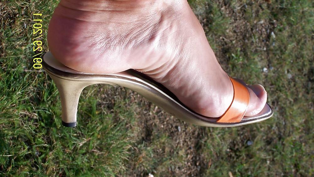 11P Outdoor Feet in Pantoletten
