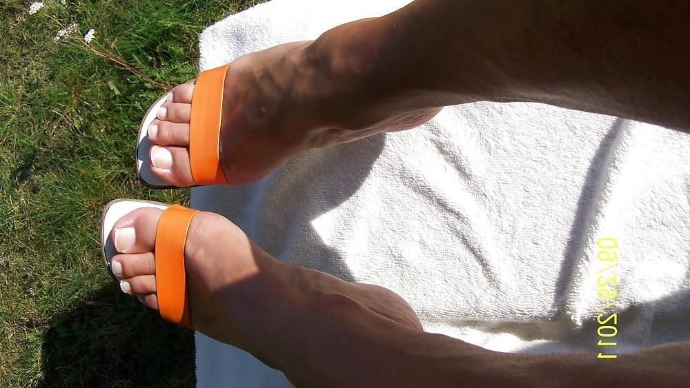 11P Outdoor Feet in Pantoletten