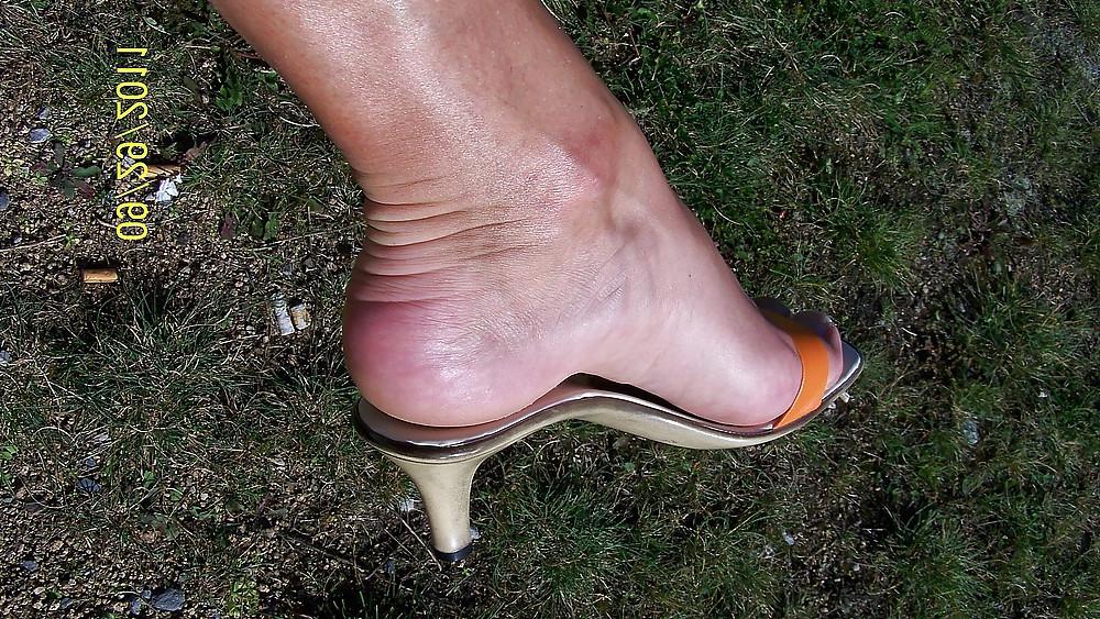 11P Outdoor Feet in Pantoletten