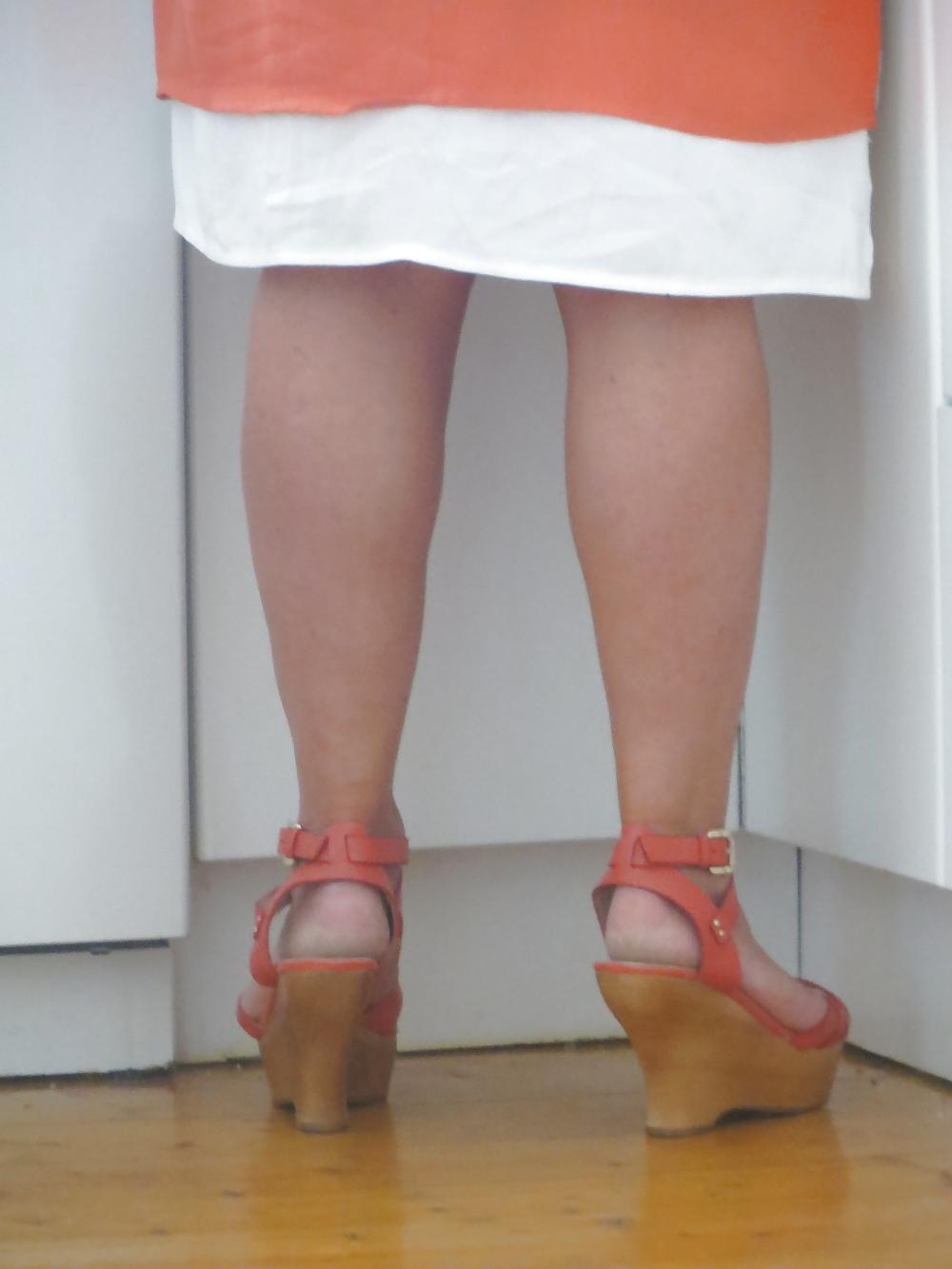 15P Michelle's sexy feet and shoes from a recent cum joy...