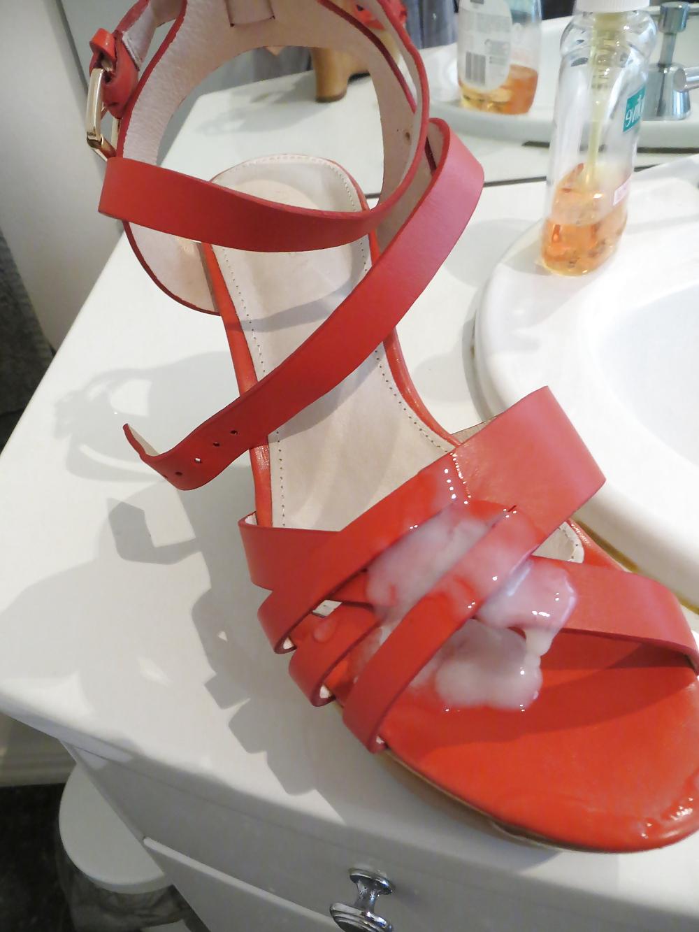 15P Michelle's sexy feet and shoes from a recent cum joy...