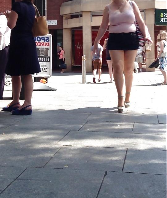 9P Chubby Mini Skirt in public