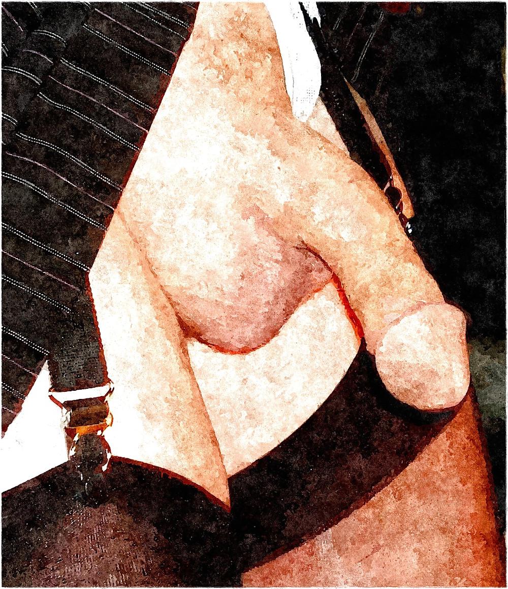 6P Hot and Horny My Erotic Shemale Art 