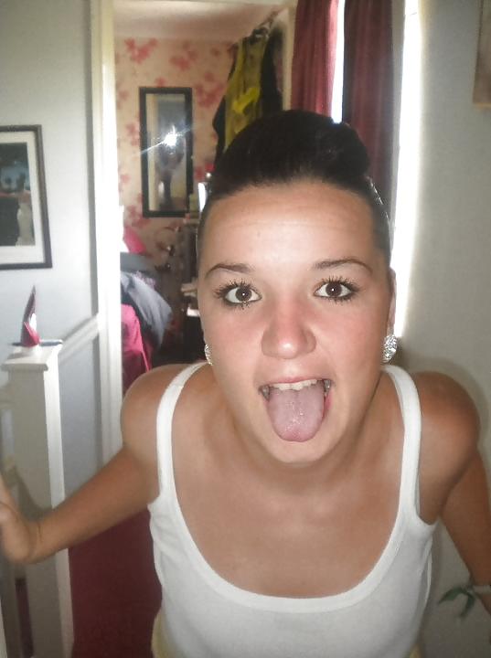 20P British girl open mouth