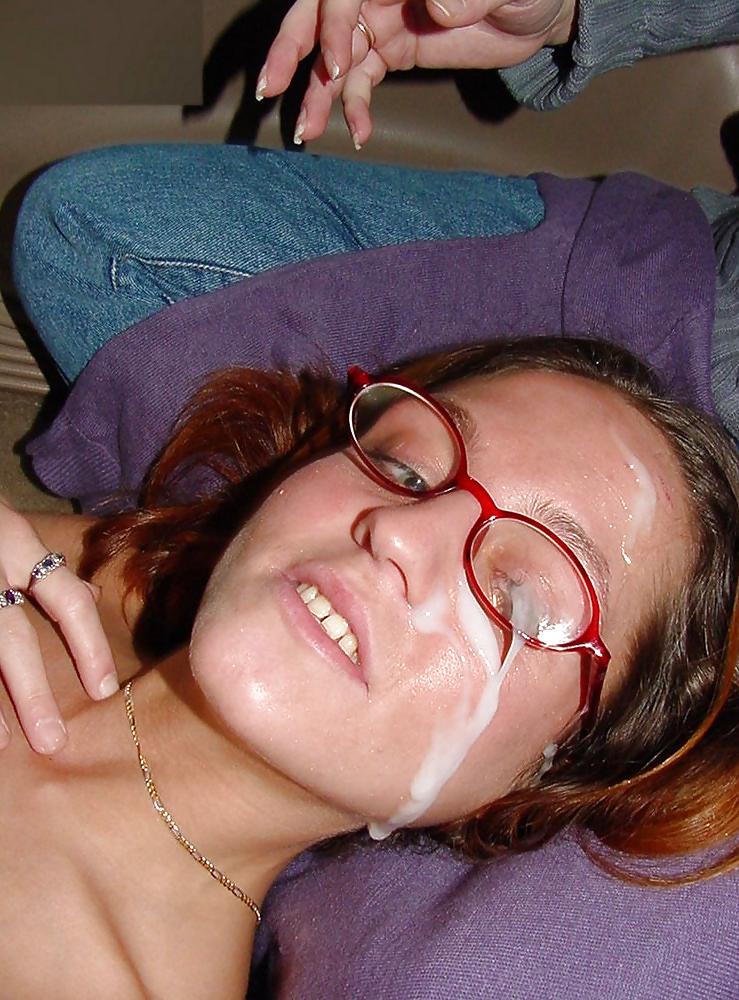 19P Cute Teen Facials with Glasses - 4