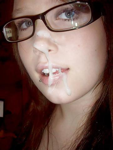 19P Cute Teen Facials with Glasses - 4