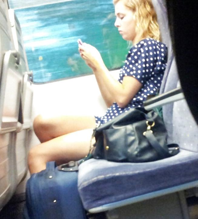 8P Sexy Young Teen on the Train