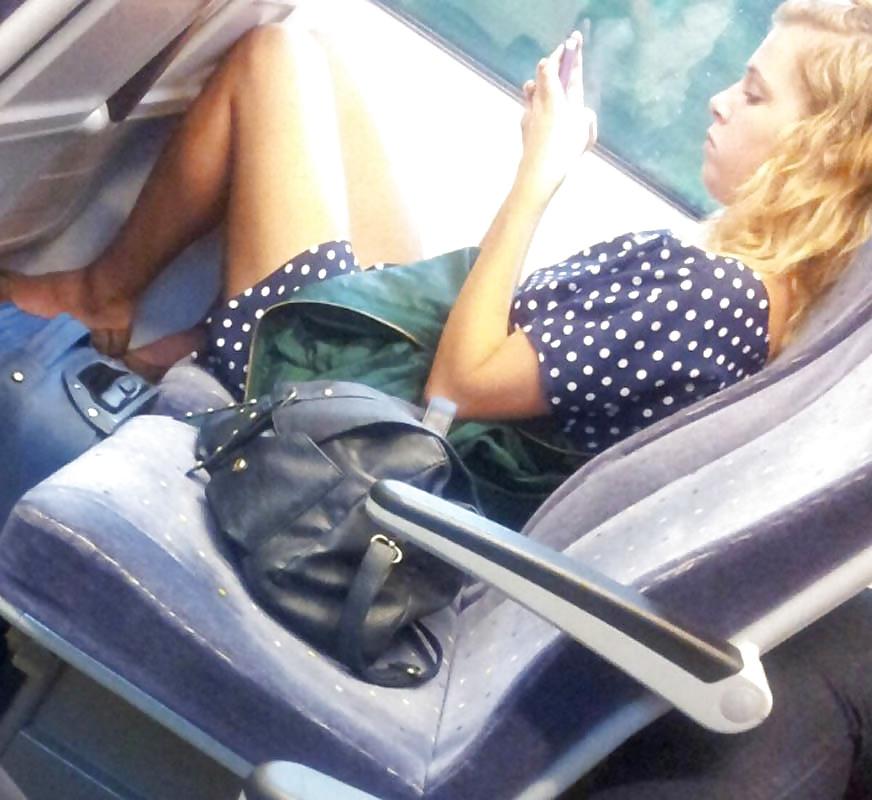 8P Sexy Young Teen on the Train