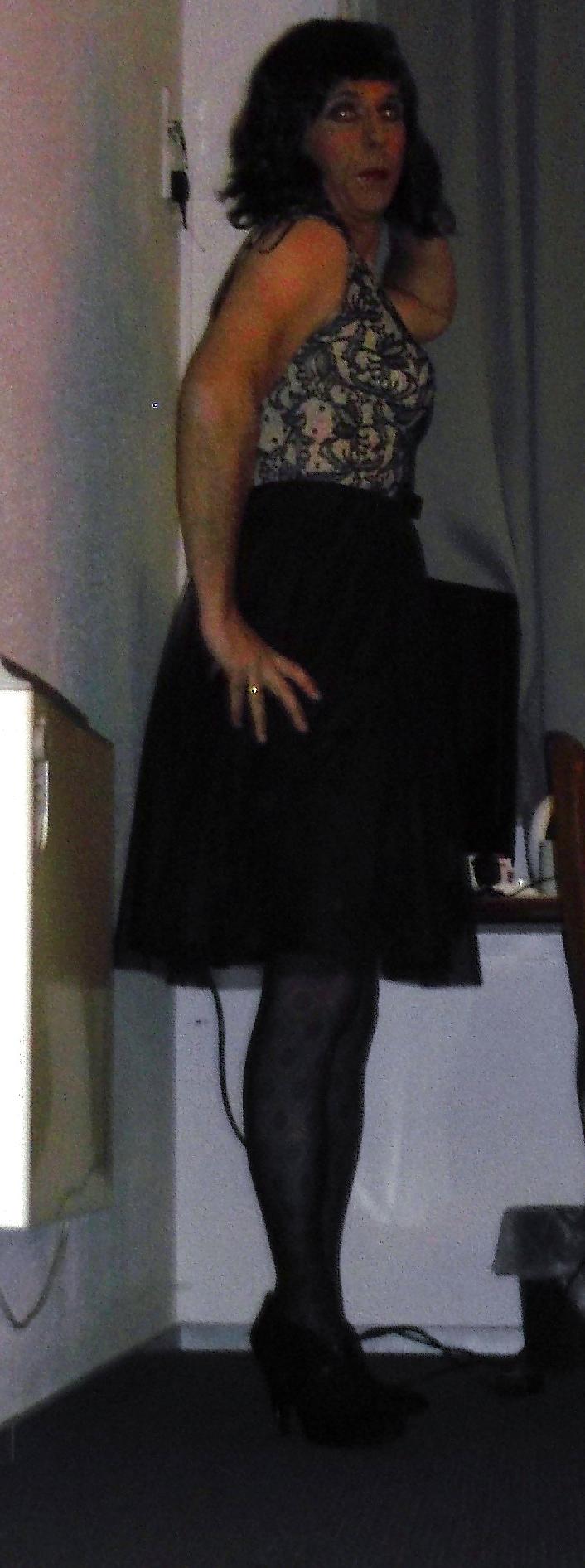 13P PVC SKIRT AND STOCKINGS
