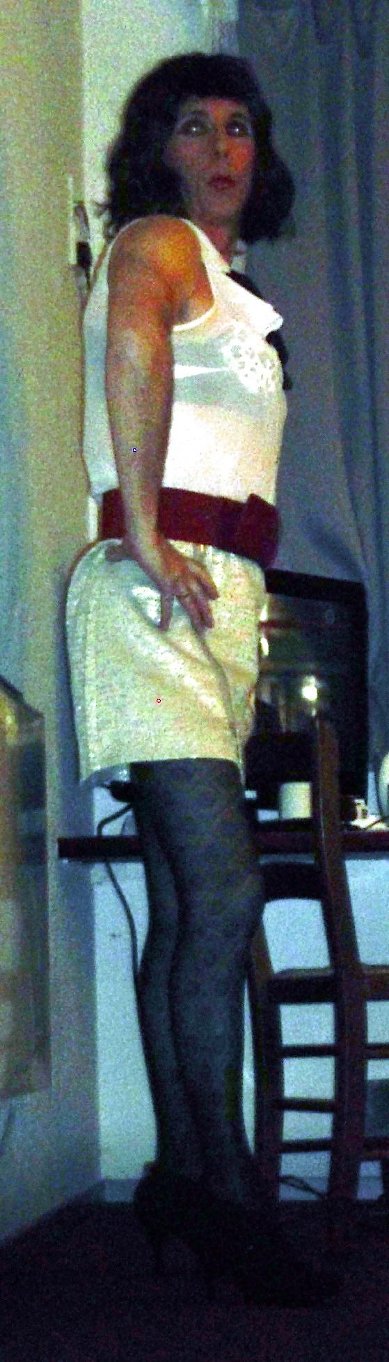 13P PVC SKIRT AND STOCKINGS