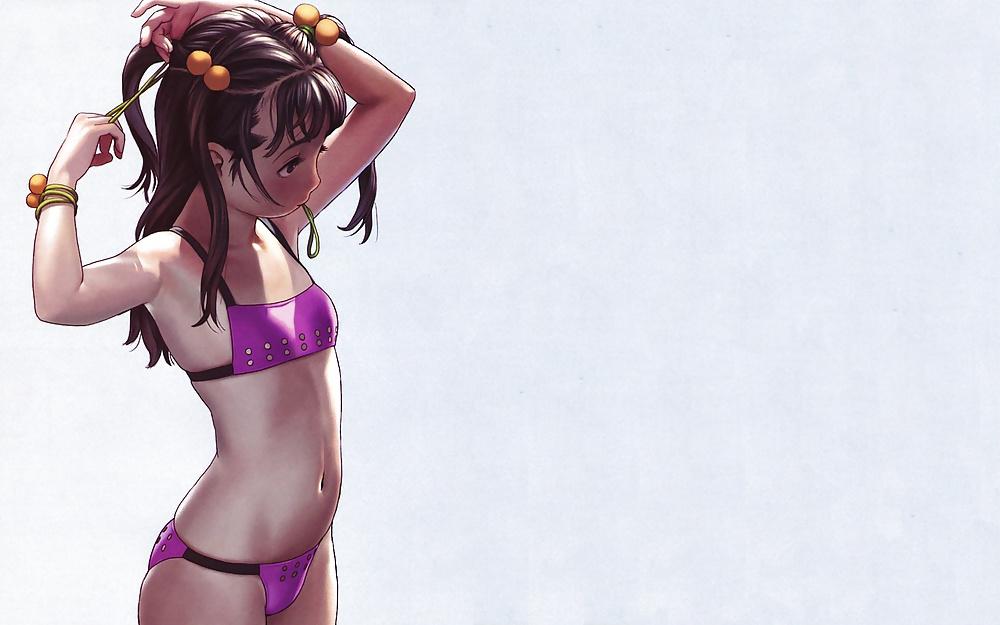 25P Cute and petite hentai girls