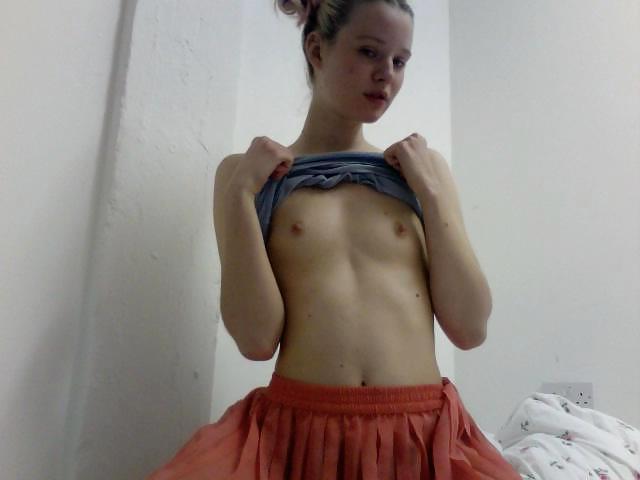 15P Swedish teen bitch fingering herself