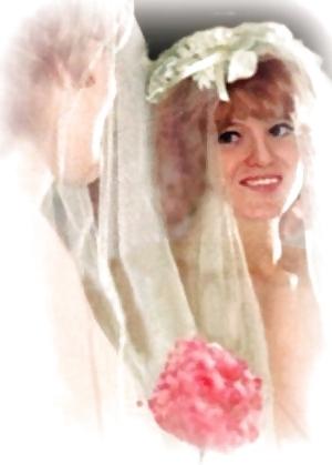 22P Bare-breasted bride!