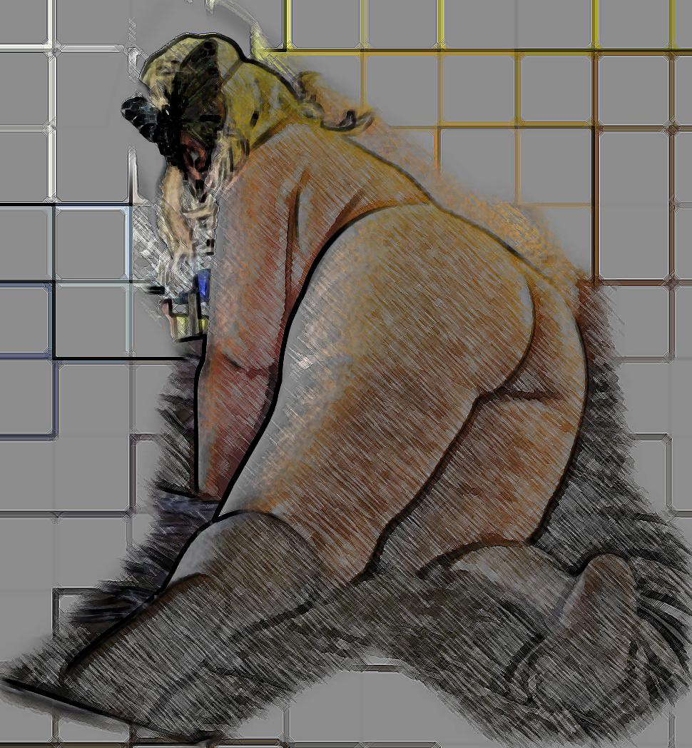 9P BBW erotic art