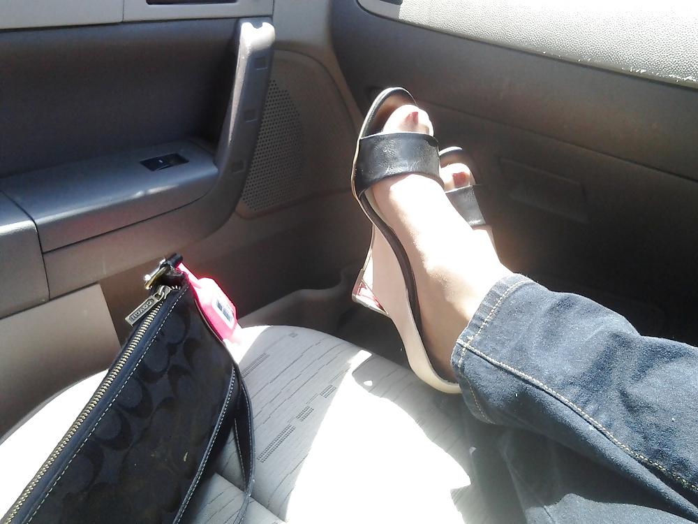 16P Angelica Marie Rios Nylon Feet Around Town