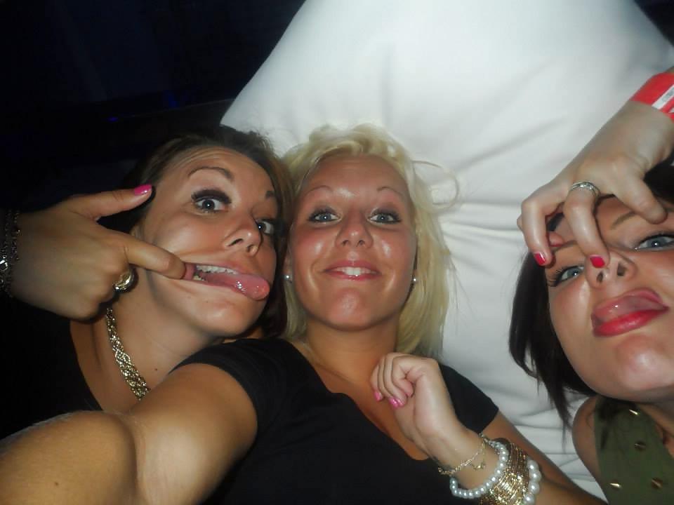 25P Chubby slags seren,amy,charlotte and vicky holiday pics
