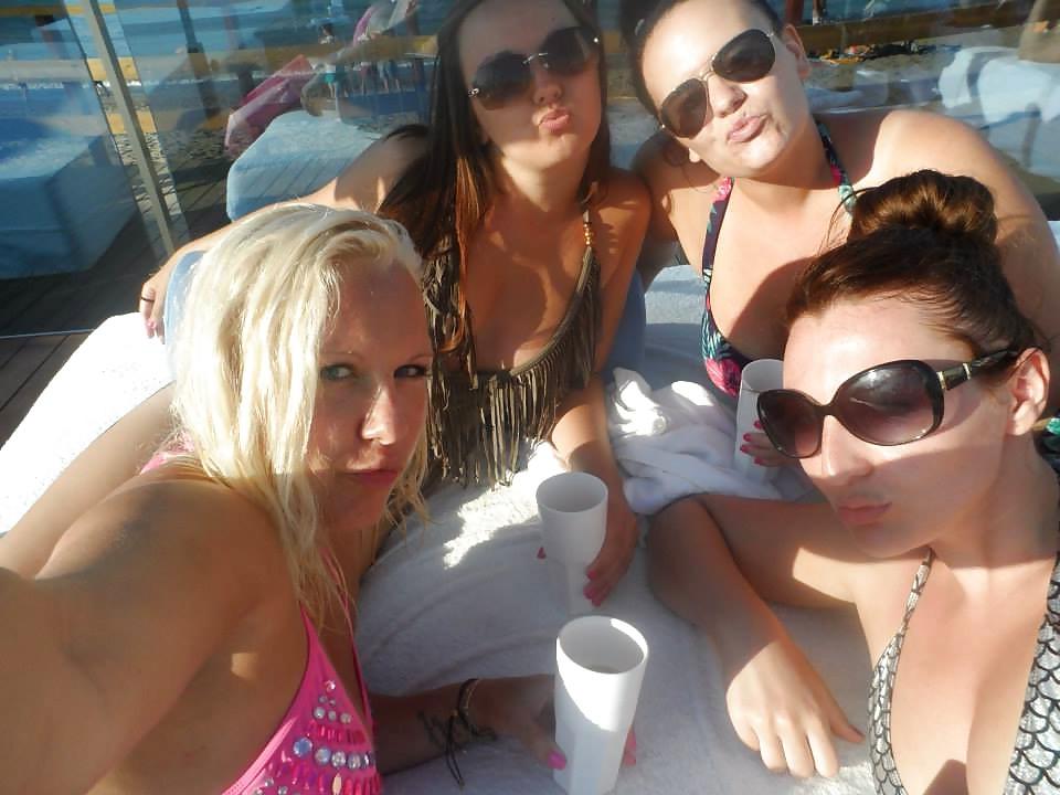 25P Chubby slags seren,amy,charlotte and vicky holiday pics