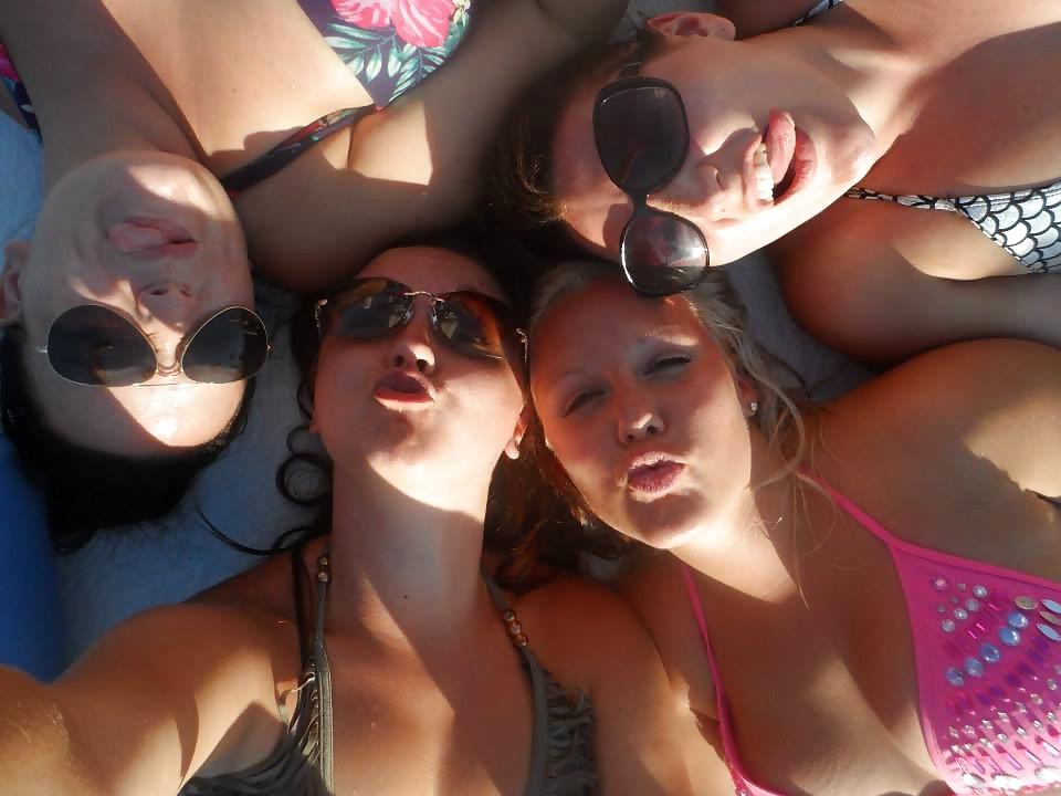 25P Chubby slags seren,amy,charlotte and vicky holiday pics