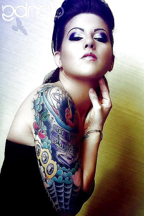 10P Hot Inked Goddess Olivia Black