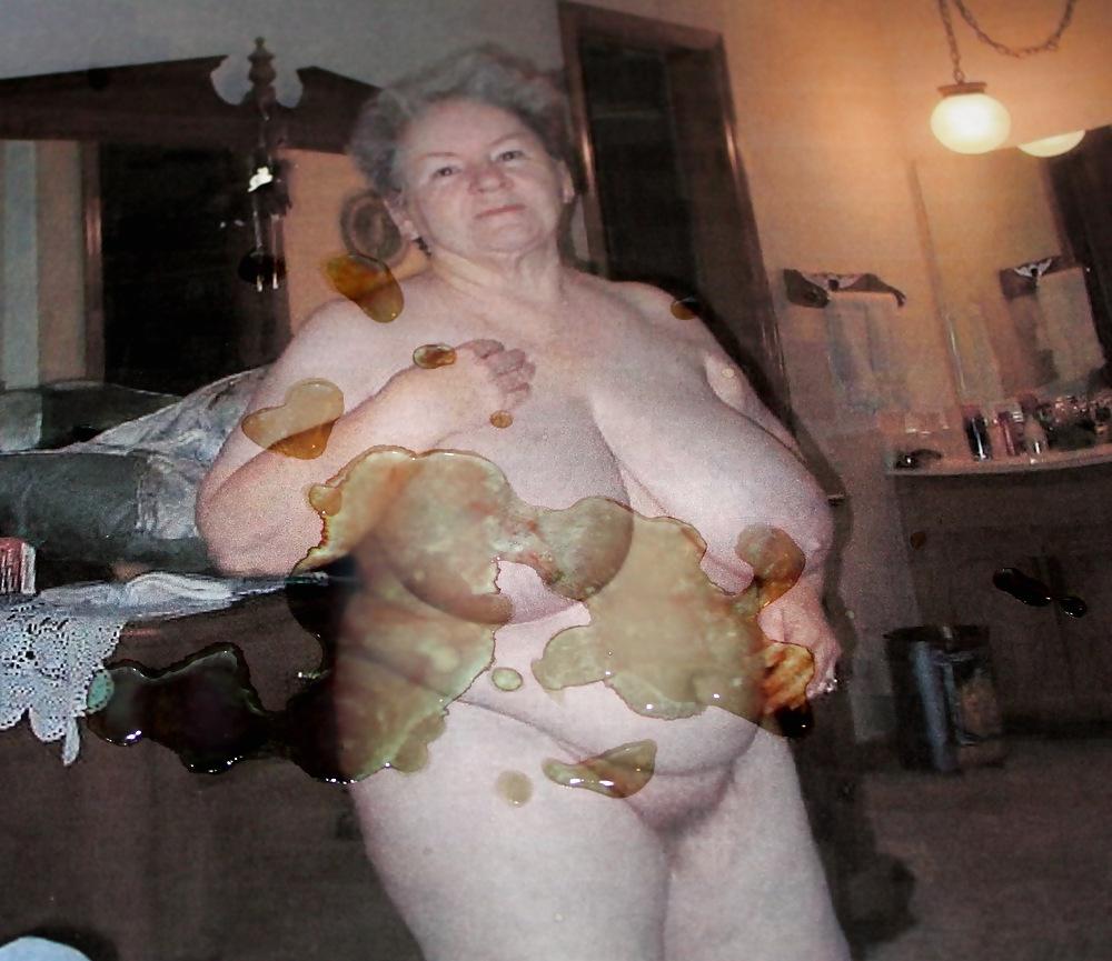 25P Granny Juicy's Hot Cum!
