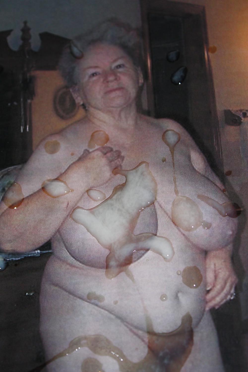 25P Granny Juicy's Hot Cum!