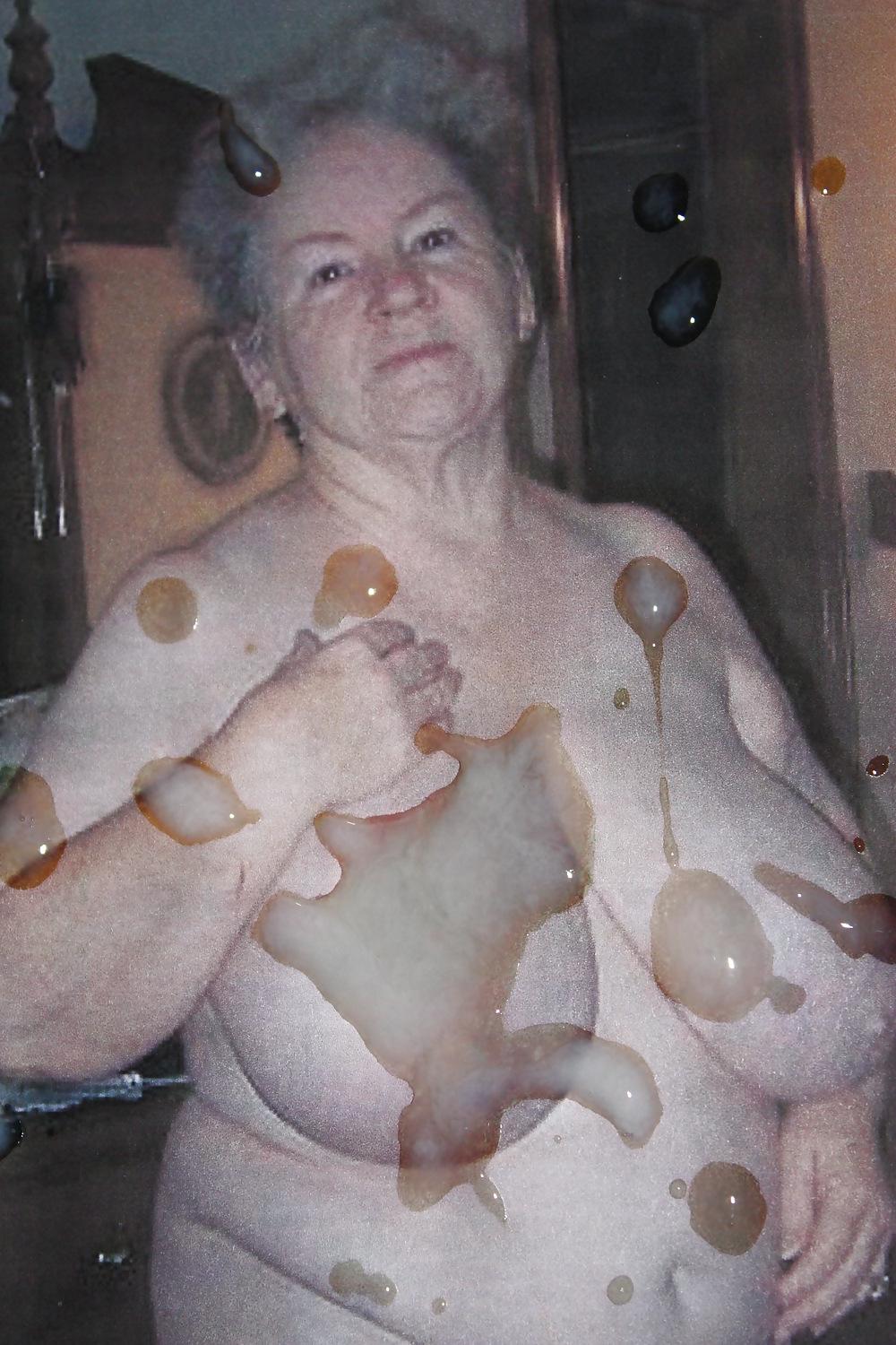 25P Granny Juicy's Hot Cum!