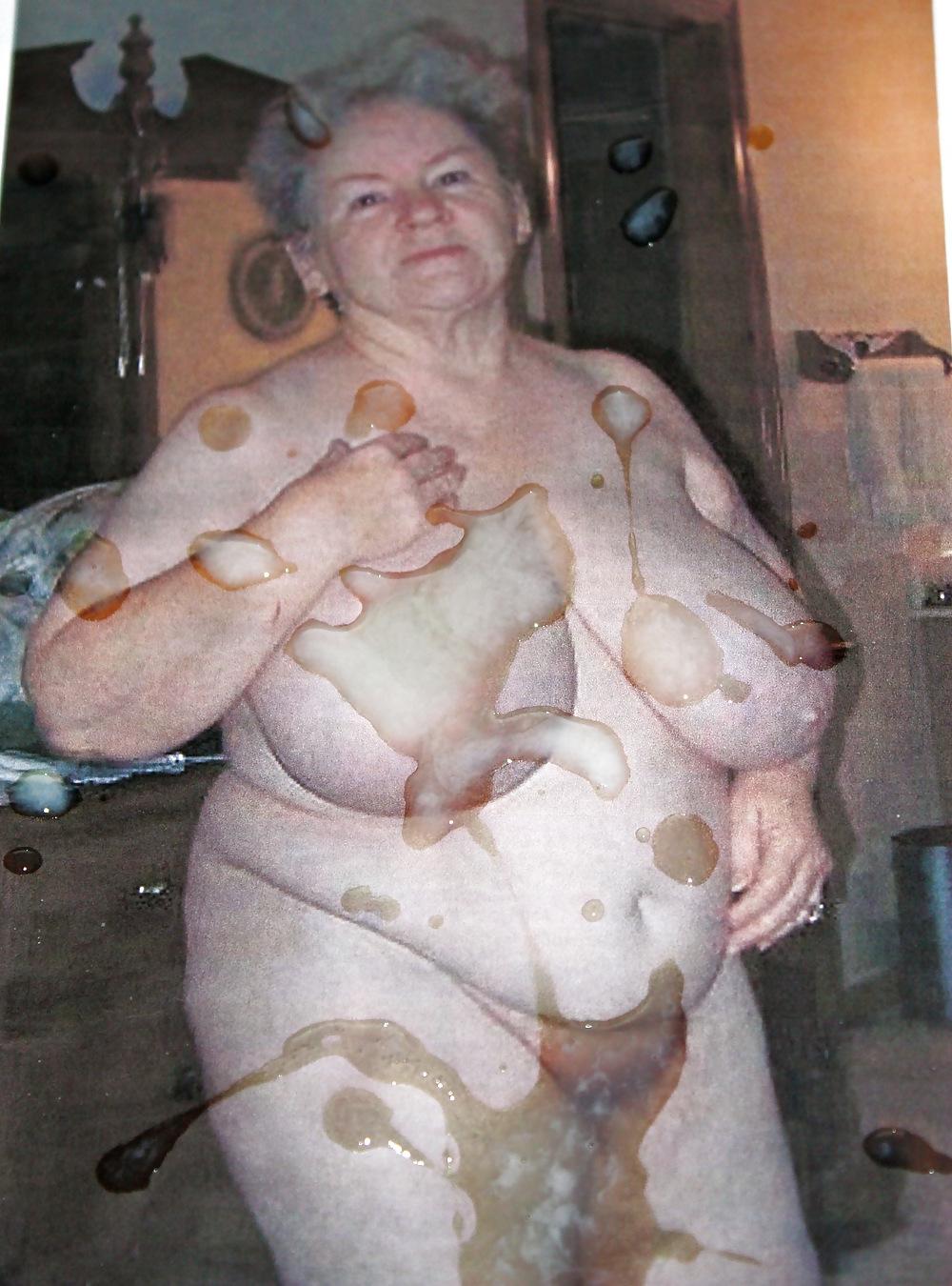 25P Granny Juicy's Hot Cum!