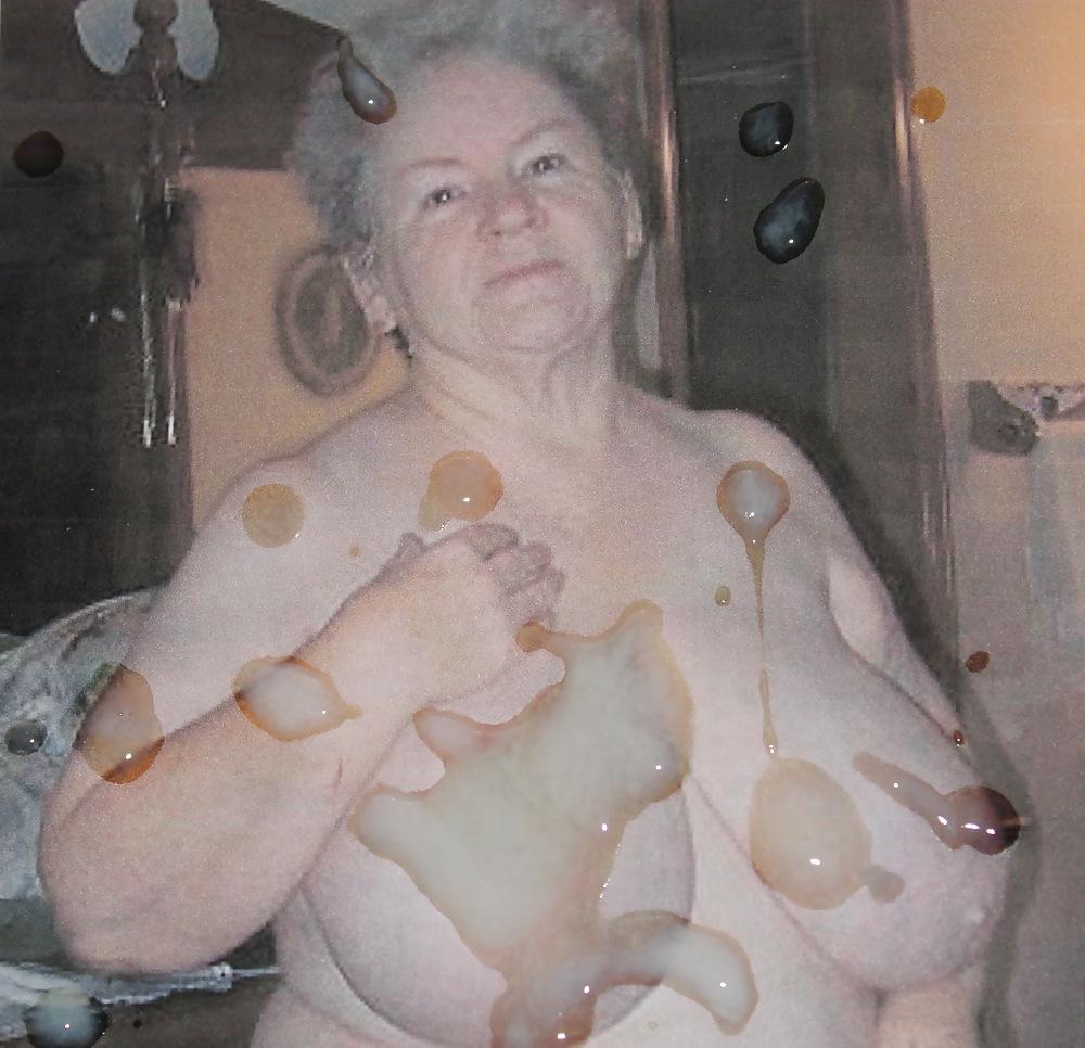 25P Granny Juicy's Hot Cum!