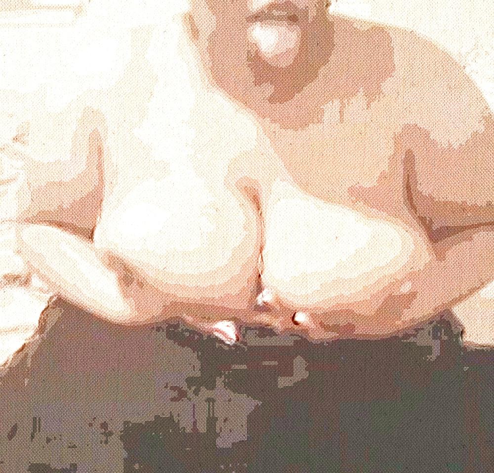25P My bbw's titty art public