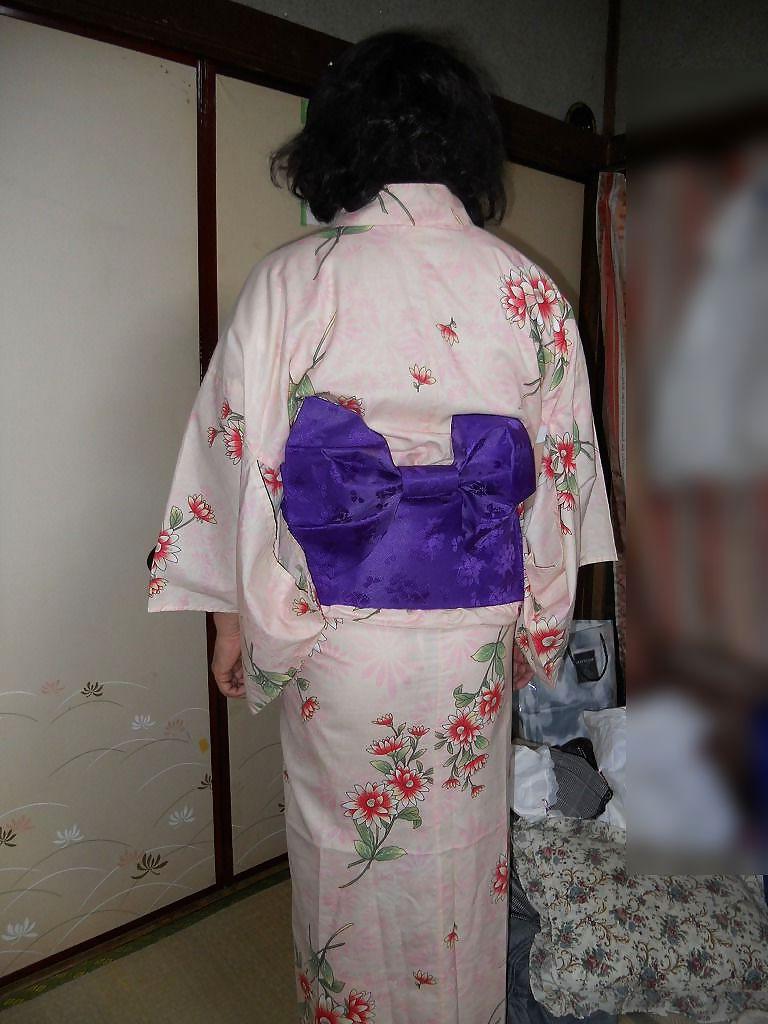10P Dildo and rope play of wearing kimono 