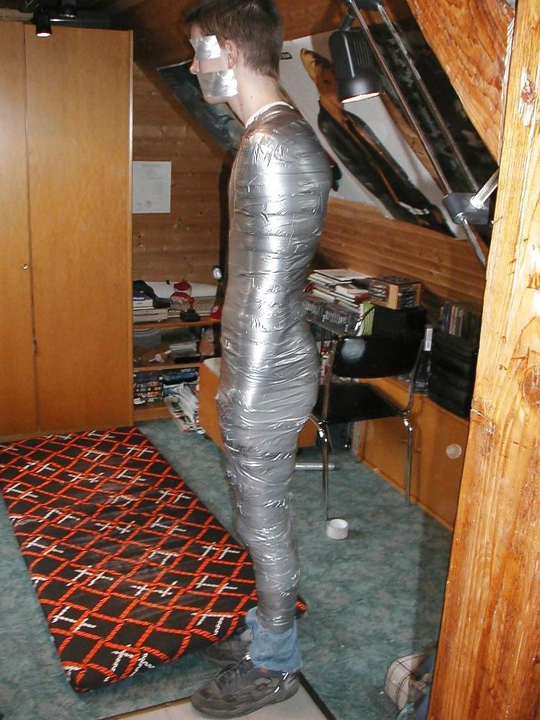 15P Bondage Slaves - Mummification. Who wants to wrap me?