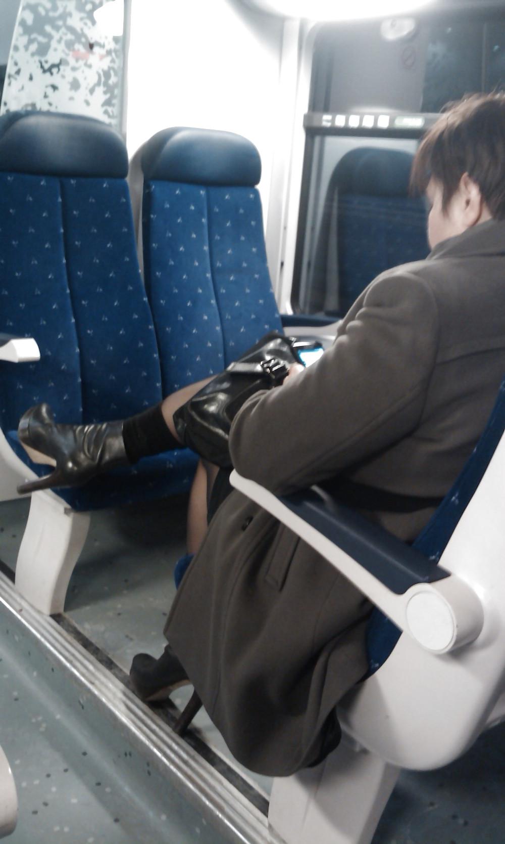 13P Candids in train and station.