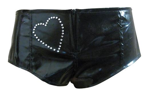6P SEXY PVC SHORTS