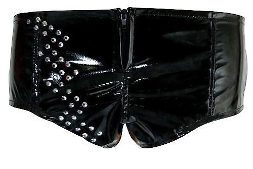 6P SEXY PVC SHORTS