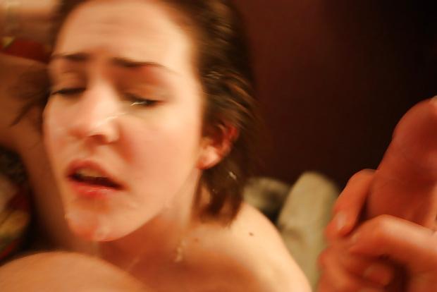 25P Dirty British teen slag sucks cock and gets fucked